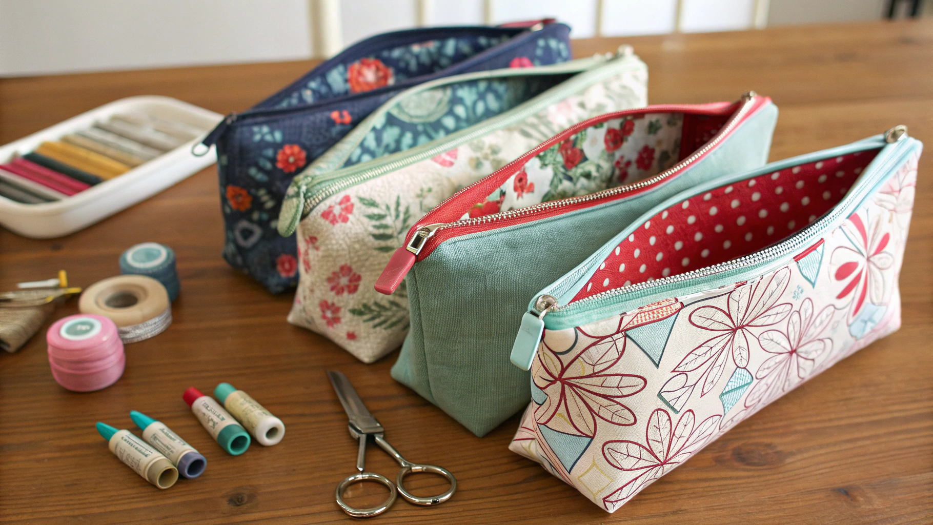 zip pouch sewing ideas